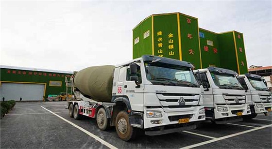 透水混凝土運輸車隊